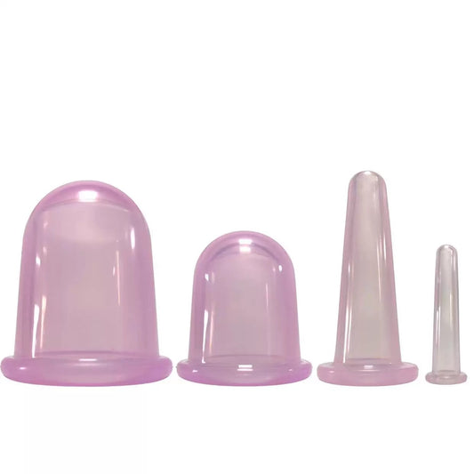 Silicone flexible massage vacuum cups (set of 7)